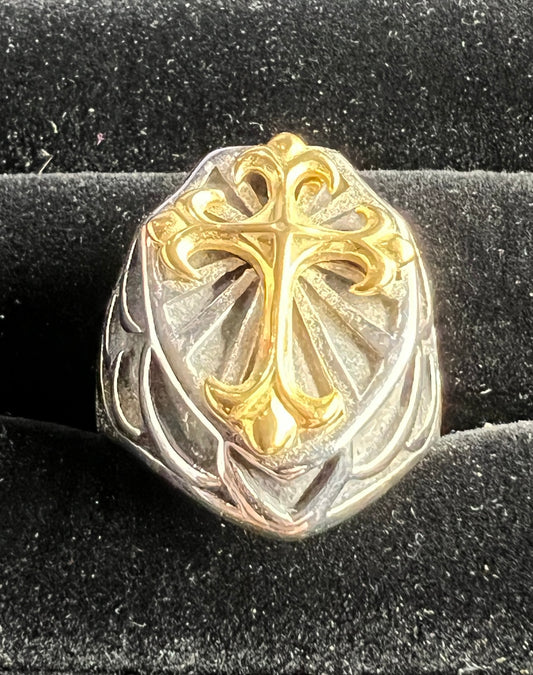 Shield Gold Cross