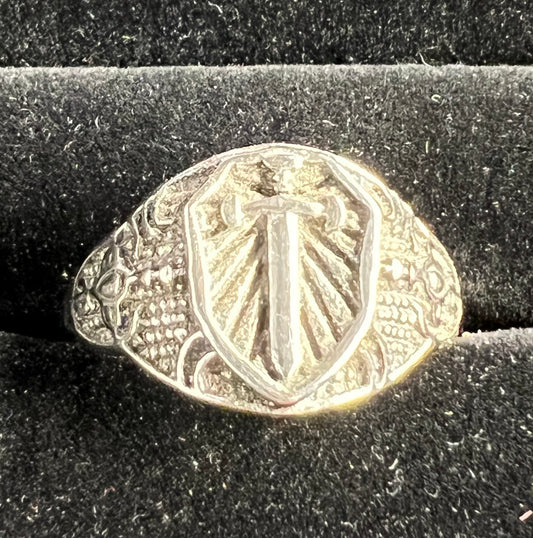 shield and sword Ring