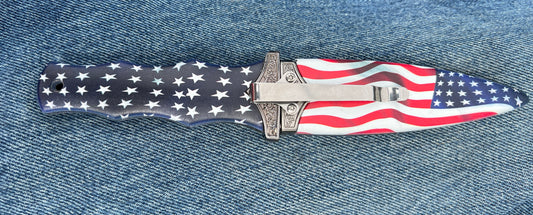 Stars and Stripes Boot Knife