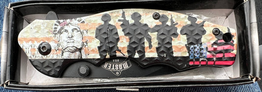 liberty Soldiers Flag knife