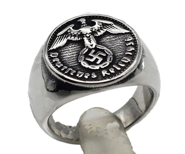 Nazi Swastika Eagle ring