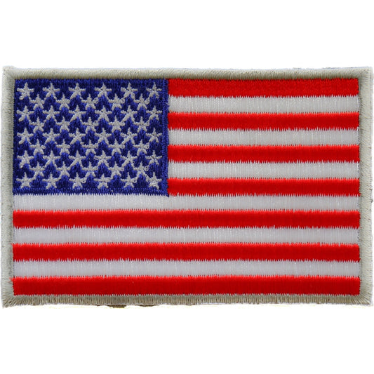 P#3013- USA Flag silver border
