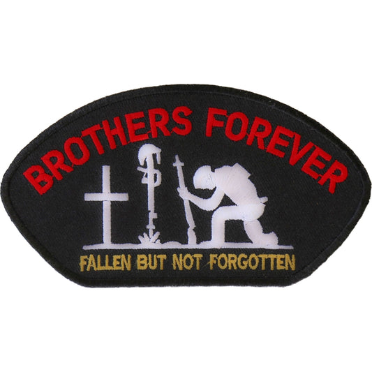 P#3024B- BROTHERS FOREVER, FALLEN BUT NOT FORGOTTEN yellow bottom text