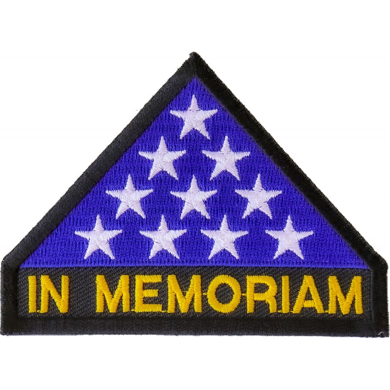 P#3041A- In Memoriam Folded Flag