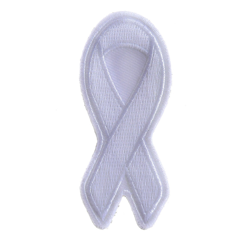 P#3098- Lung cancer - white ribbon