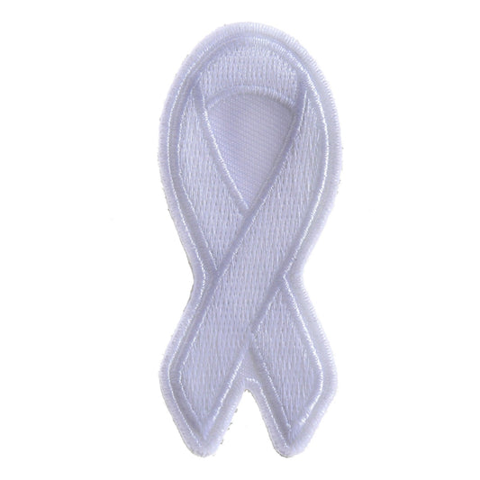 P#3098- Lung cancer - white ribbon