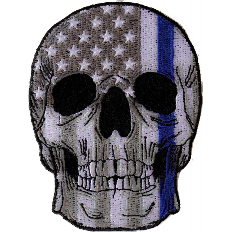 P#3227A- Human Skull with Blue Line