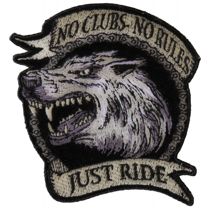 P#3238- No clubs, no rules just ride with a wolf