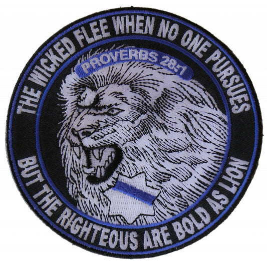 P#3239- The Wicked flees when no one persues. But the righteous are as bold as a lion proverbs 28:1