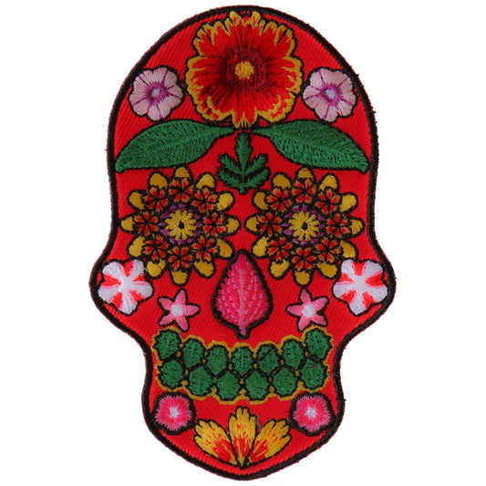 P#3255- Flower Skull- Red
