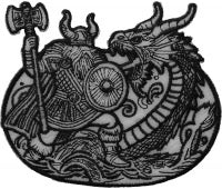 P#3340A Viking Dragon Battle Patch
