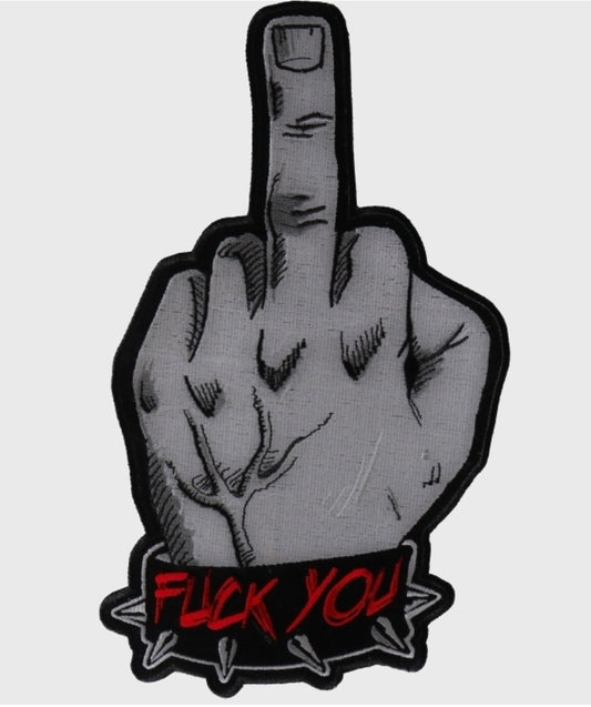 BP#043 - Fuck you Real Finger Back Patch