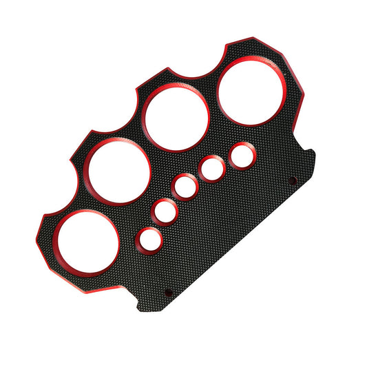 TACTICAL G10 KNUCKLE Black & Red Belt Buckle & Knuckle