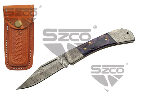 4.25" AMETHYST LOCKBACK