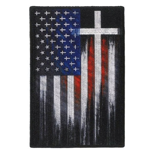 P#6053- USA patch with crosses