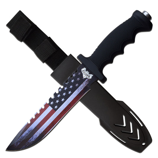 Master USA - Fixed Blade Knife - USA Flag