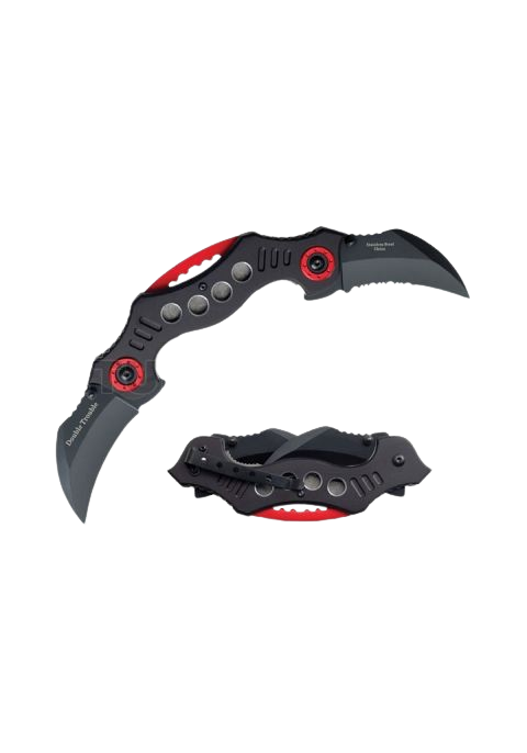 Snake eye - Dual Spring Assist Knife -Black
