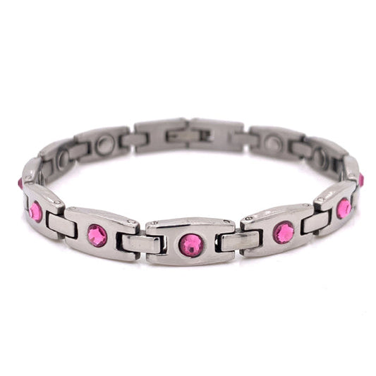 Pink CZ Breast Cancer Awareness Magnetic 7.75"