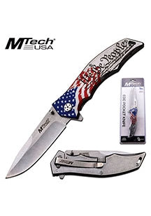 MTech USA - Spring Assisted Knife - we the people - grey 2