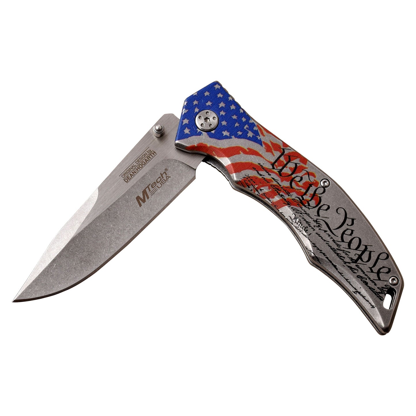 MTech USA - Spring Assisted Knife - we the people - grey 2