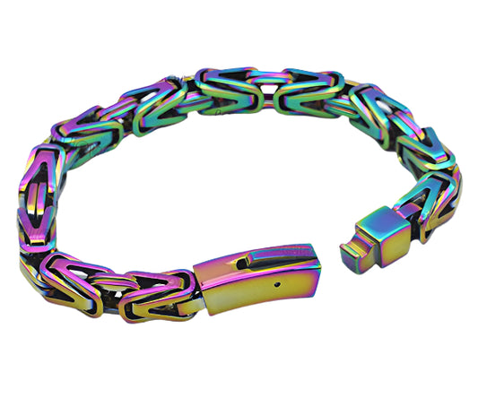 rainbow machine woven bracelet