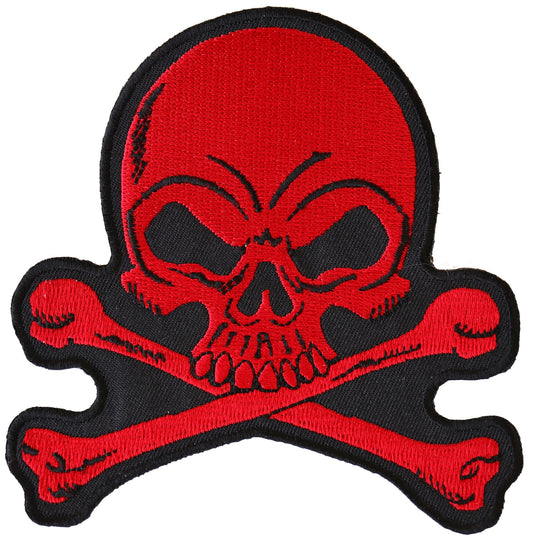 P#3234c- Red skull and crossbones medium