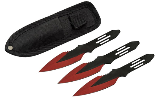 5.5" 3 PIECE RED THROWING SET