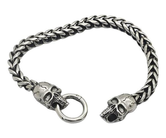 skull head interlocking bracelet