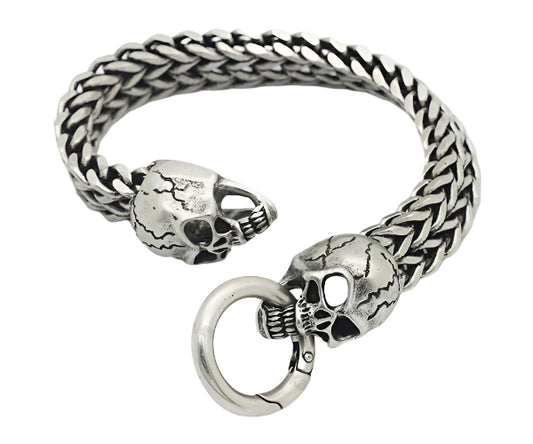 Skull head mesh bracelet