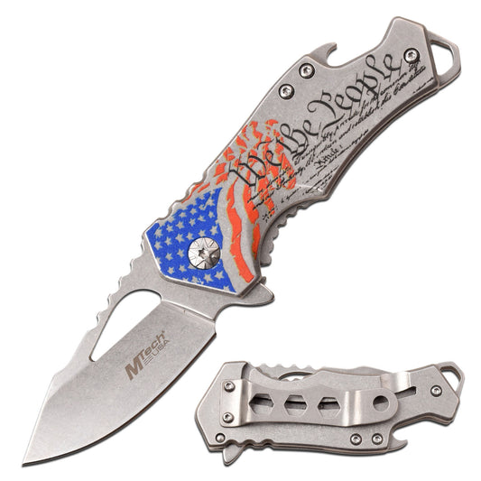 MTech USA - Spring Assisted Knife "We the People"