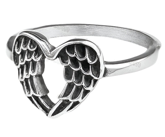 Wings in a heart ring #5